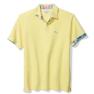 Tommy Bahama Men's IslandZone Positano Palms Five O'Clock Polo Shirt - Monet Moonrise Hthr Mens Tommy Bahama