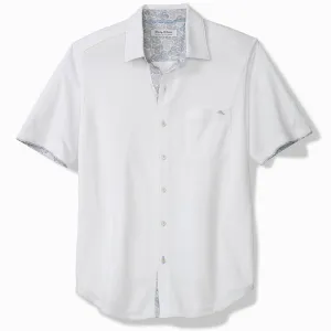 Tommy Bahama Men's San Lucio Tri Leaf Geo Happy Camp Shirt - White Tommy Bahama Clothing