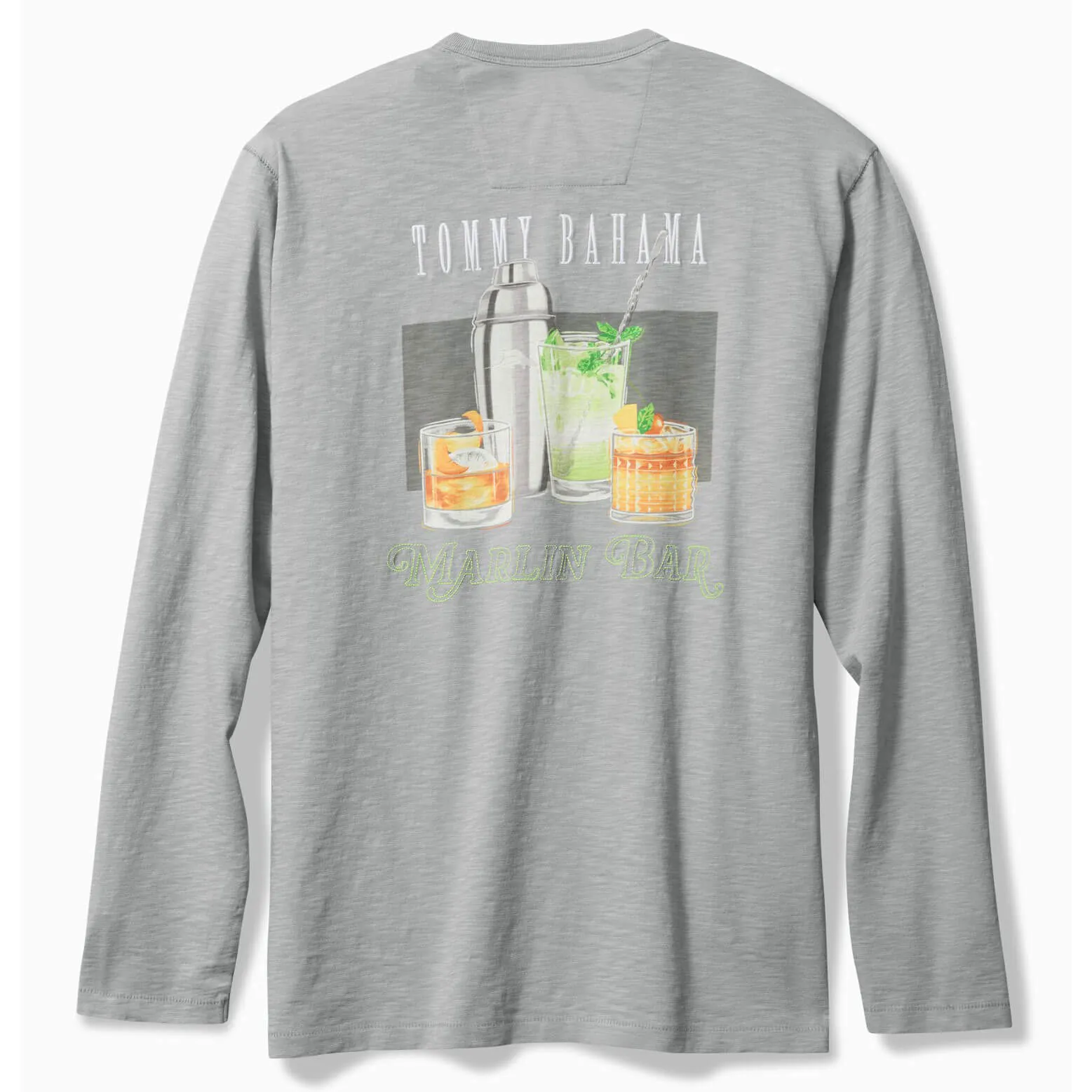 Tommy Bahama Men's Shake It Up Lux Long Sleeve T-Shirt - Ultimate Gray Mens Tommy Bahama