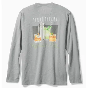 Tommy Bahama Men's Shake It Up Lux Long Sleeve T-Shirt - Ultimate Gray Mens Tommy Bahama