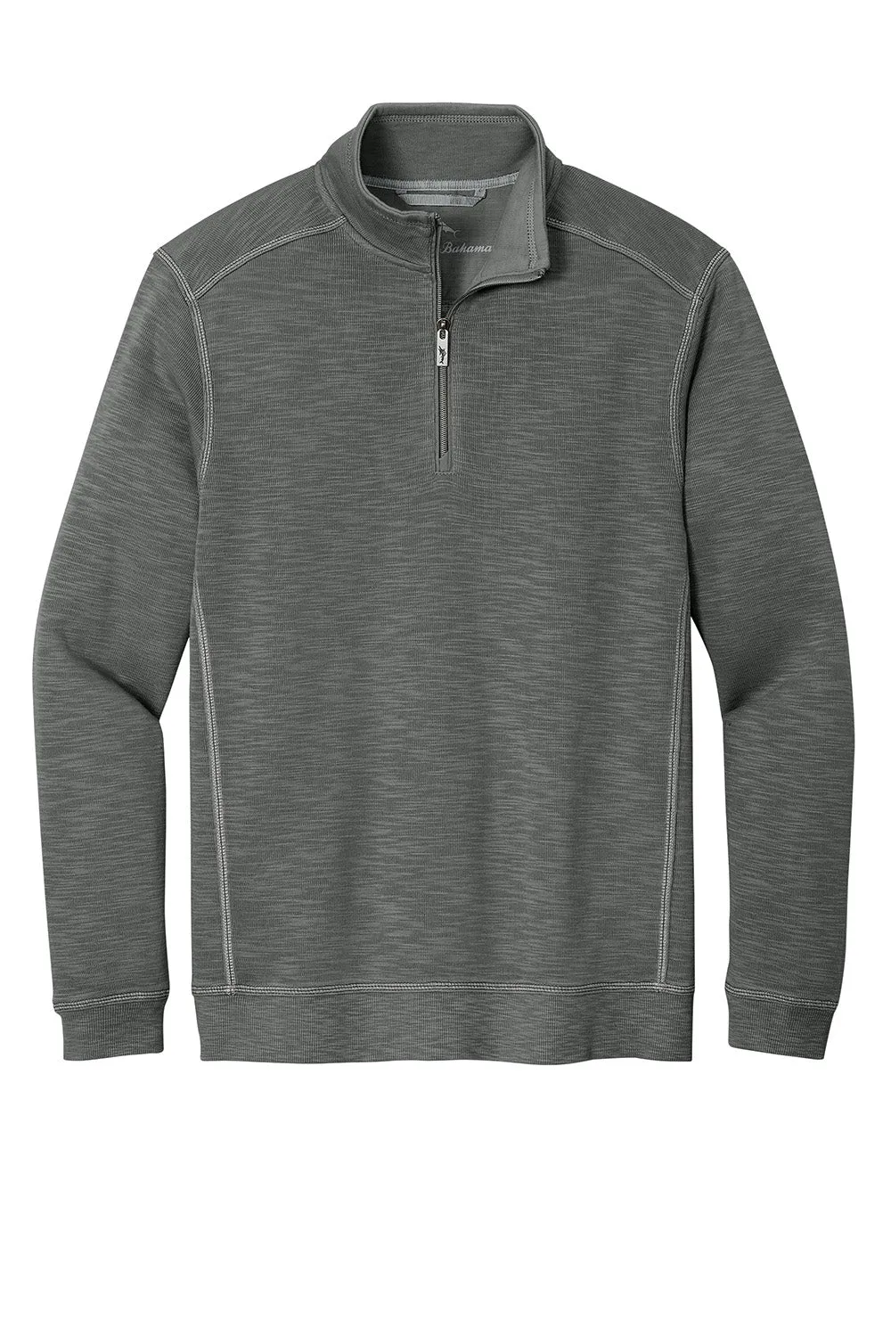 Tommy Bahama Mens Tobago Bay 1/4 Zip Sweatshirt - Cave Grey