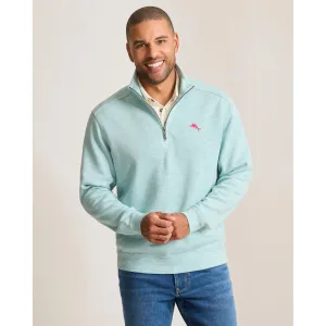 Tommy Bahama Men's Tobago Bay Half Zip Sweater - Sterling Blue Mens Tommy Bahama
