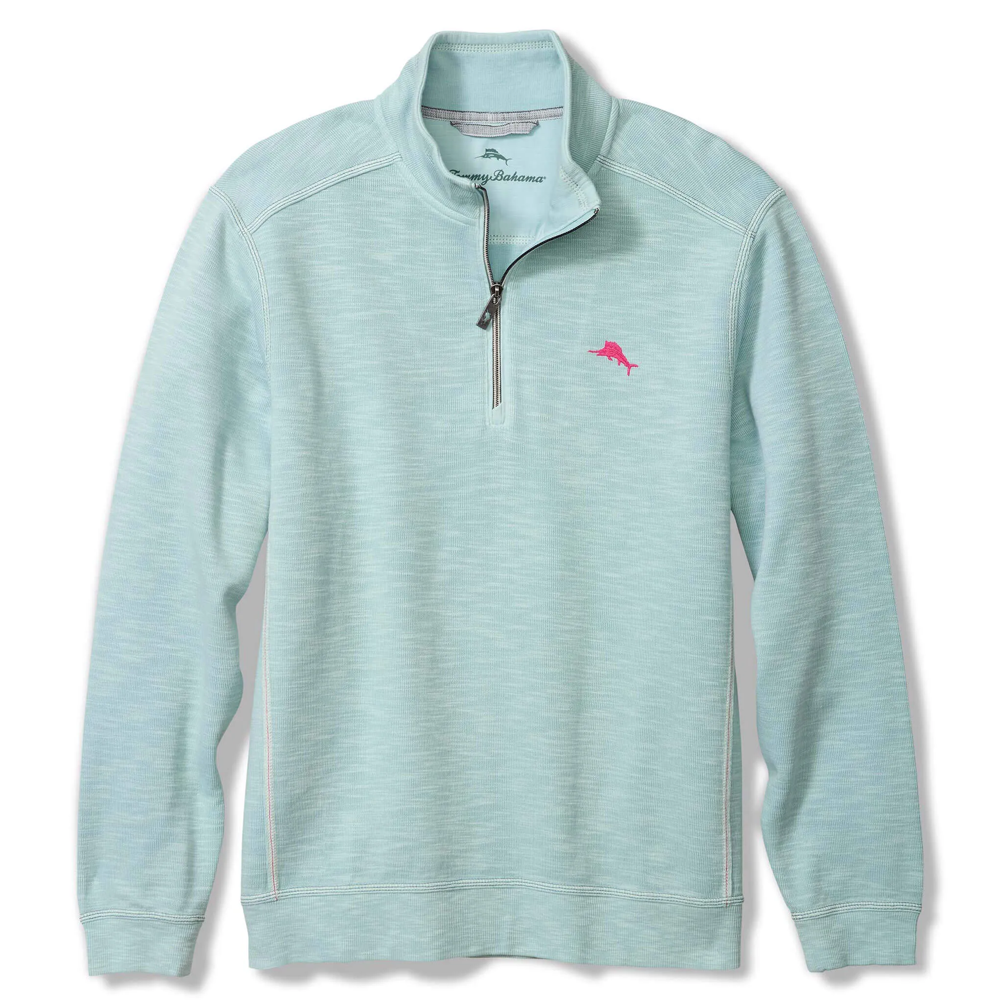 Tommy Bahama Men's Tobago Bay Half Zip Sweater - Sterling Blue Mens Tommy Bahama