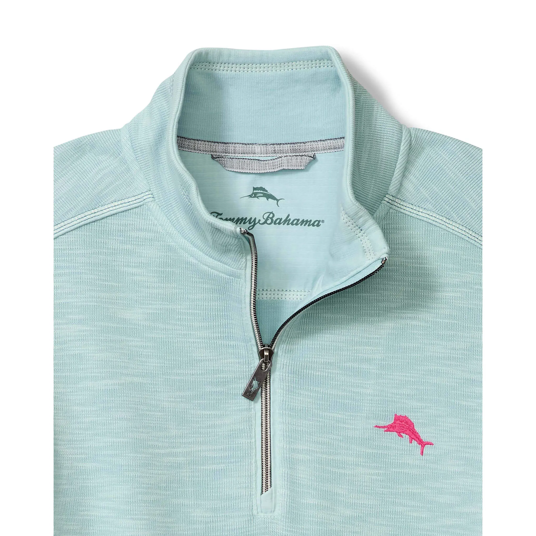 Tommy Bahama Men's Tobago Bay Half Zip Sweater - Sterling Blue Mens Tommy Bahama