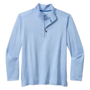 Tommy Bahama Monsterra Fade Half Zip Pullover Sweatshirt - Light Sky Mens Tommy Bahama