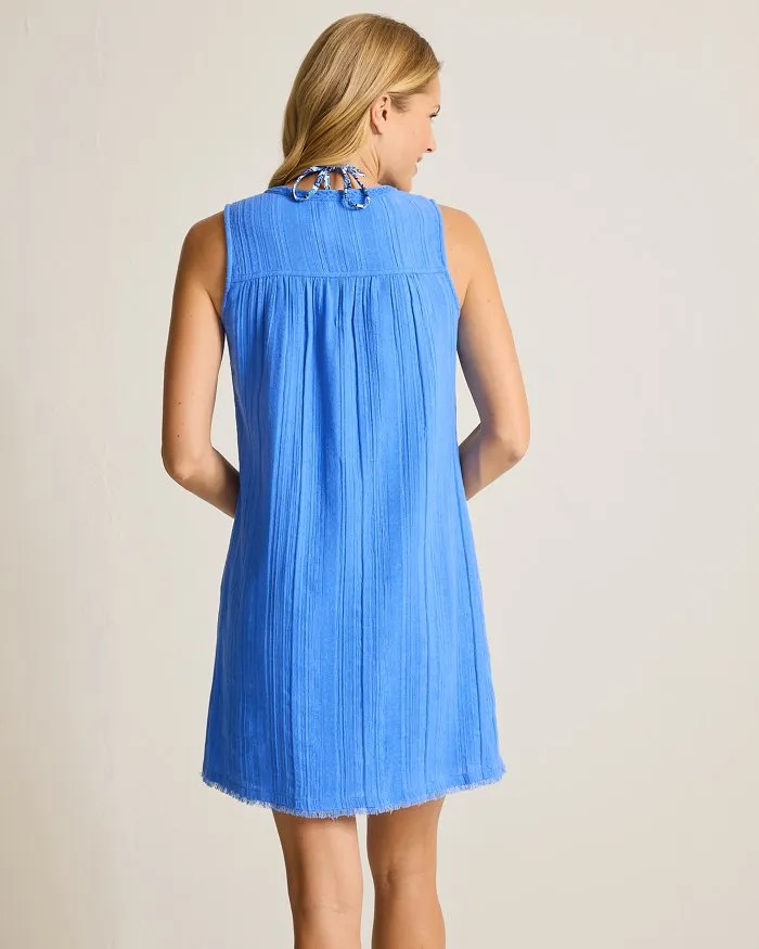 Tommy Bahama Mykonos Textured Shift Dress Cover Up - Paradiso Blu Tommy Bahama Clothing