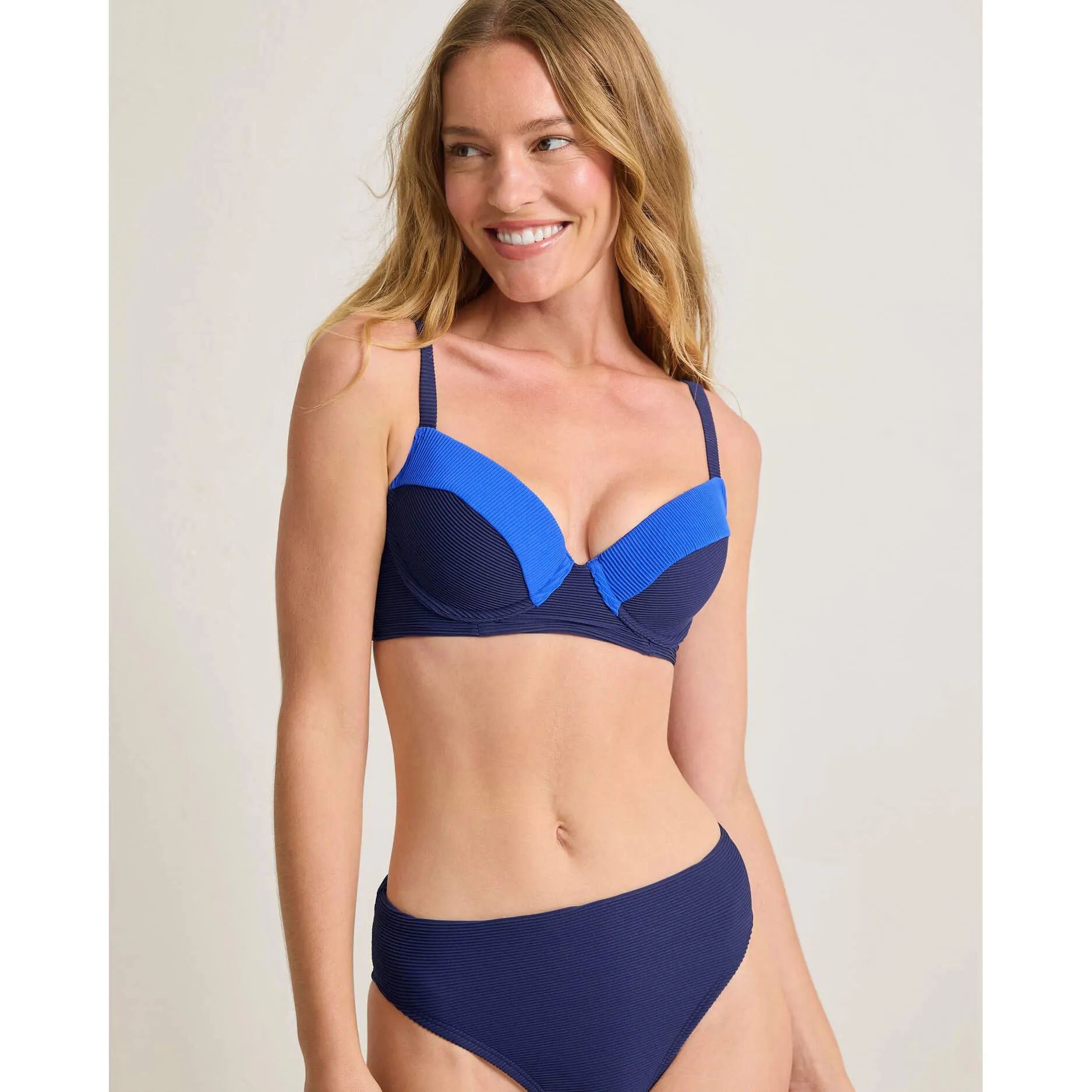 Tommy Bahama Ocean Point Colorblock Underwire Bra Top - Mare Navy Tommy Bahama Clothing