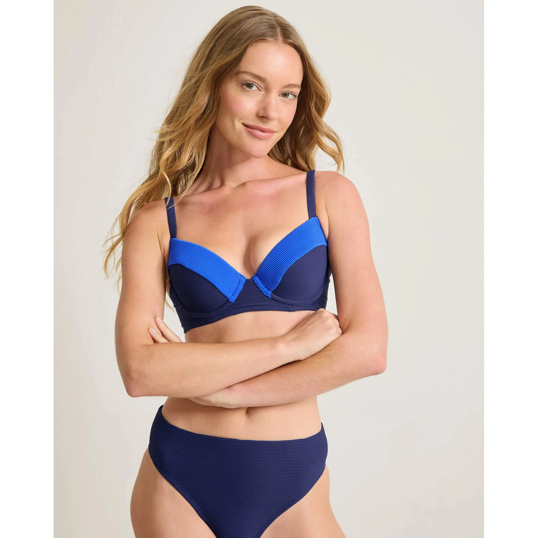 Tommy Bahama Ocean Point Colorblock Underwire Bra Top - Mare Navy Tommy Bahama Clothing
