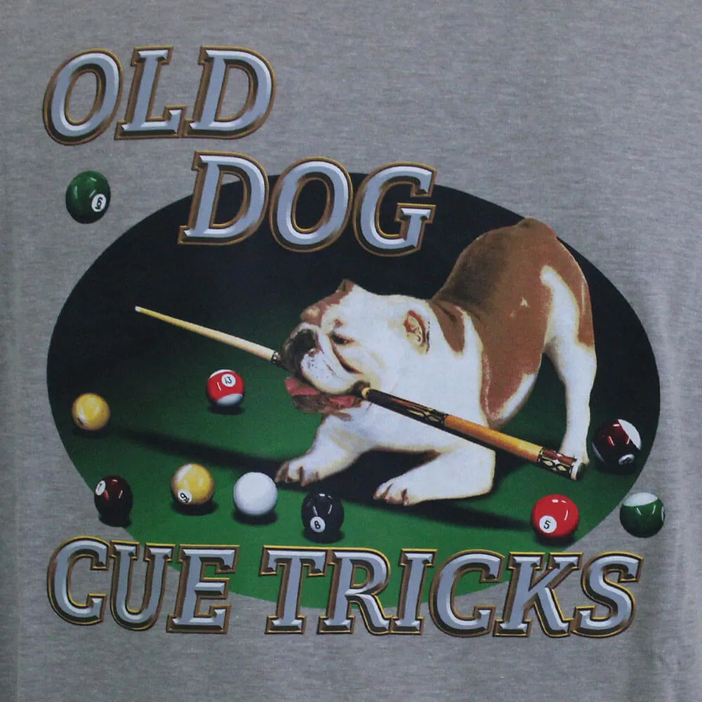 Tommy Bahama Old Dogs Cue Tricks Pocket Tee T-Shirt - Grey Heather Mens Tommy Bahama
