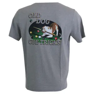 Tommy Bahama Old Dogs Cue Tricks Pocket Tee T-Shirt - Grey Heather Mens Tommy Bahama
