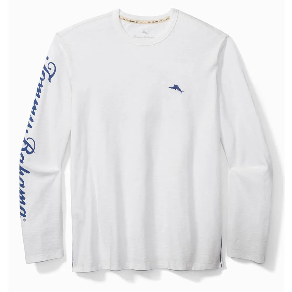 Tommy Bahama Patriotic Billboard Lux Long Sleeve T-Shirt - White Mens Tommy Bahama