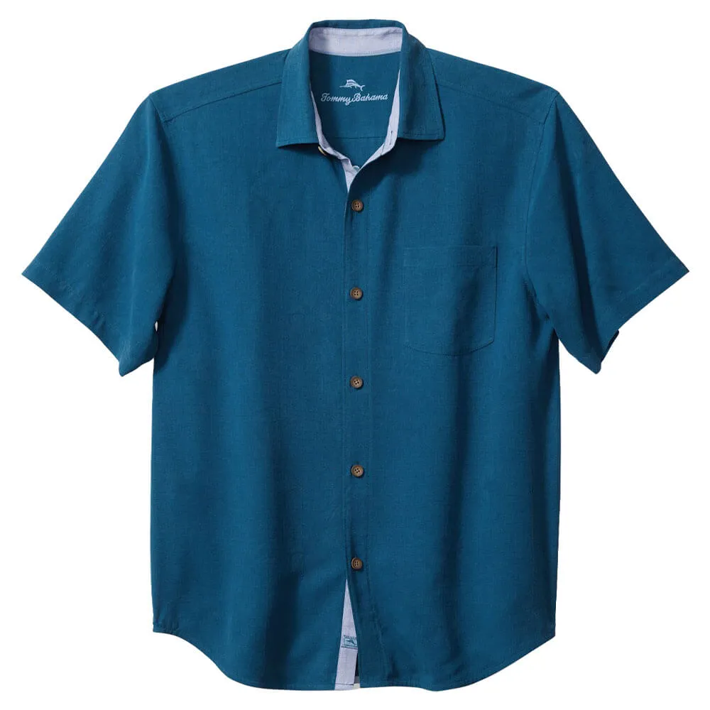 Tommy Bahama Pick Six Camp Shirt - Dark Cobalt Tommy Bahama Clothing