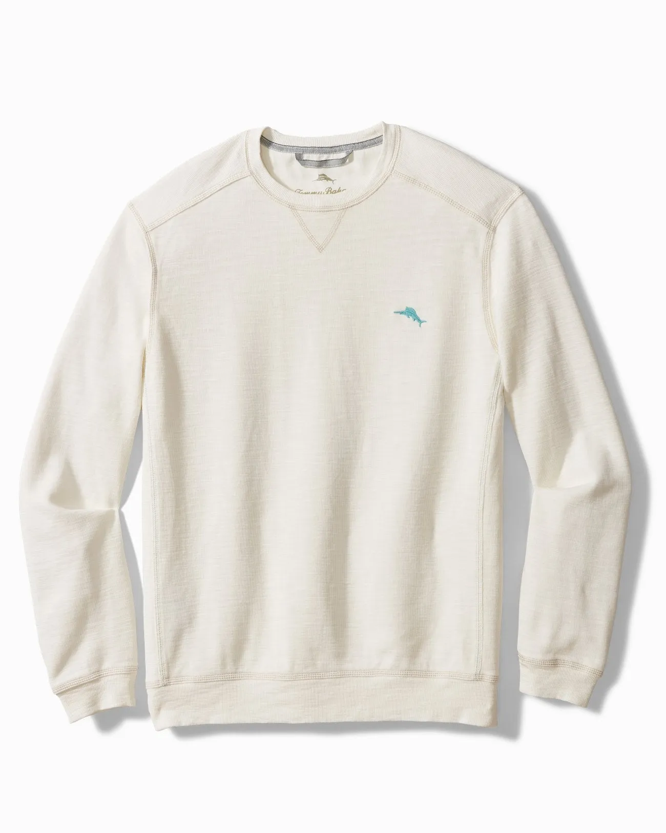 Tommy Bahama Tobago Bay Crew Sweater - Coconut Mens Tommy Bahama