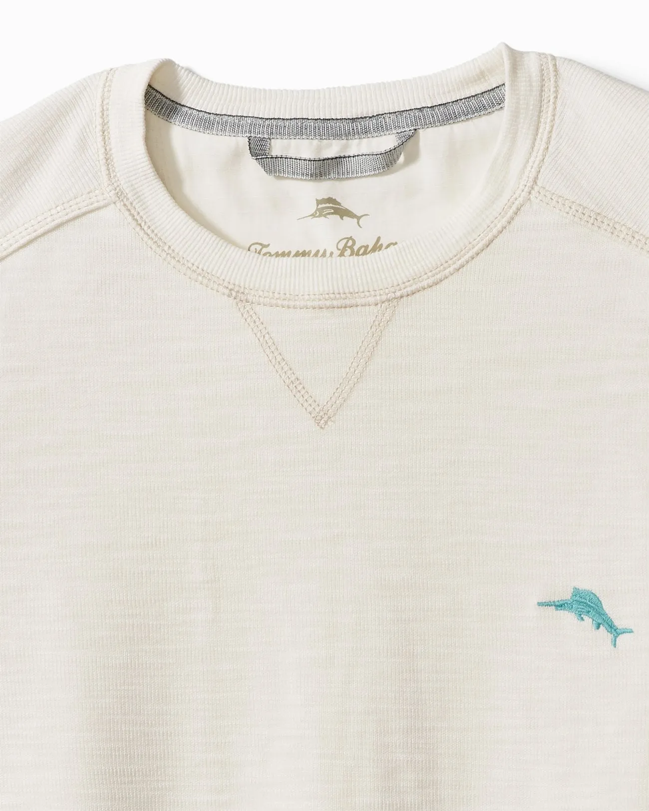 Tommy Bahama Tobago Bay Crew Sweater - Coconut Mens Tommy Bahama