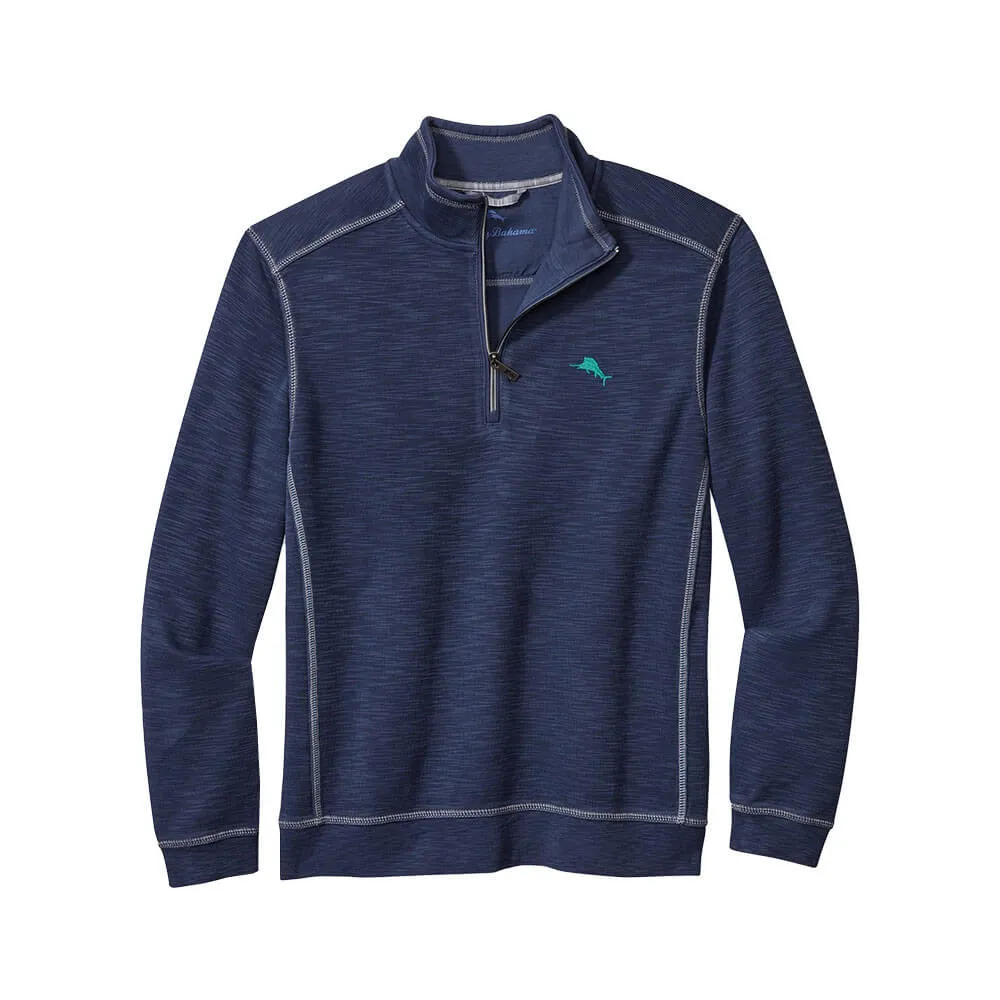 Tommy Bahama Tobago Bay Half Zip Sweater - Island Navy* Mens Tommy Bahama