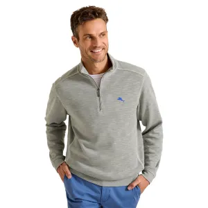 Tommy Bahama Tobago Bay Half Zip Sweater - Smoke Grey Mens Tommy Bahama
