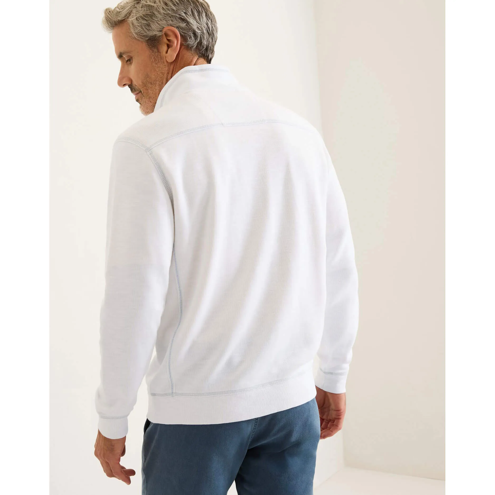 Tommy Bahama Tobago Bay Half Zip Sweater - White* Mens Tommy Bahama