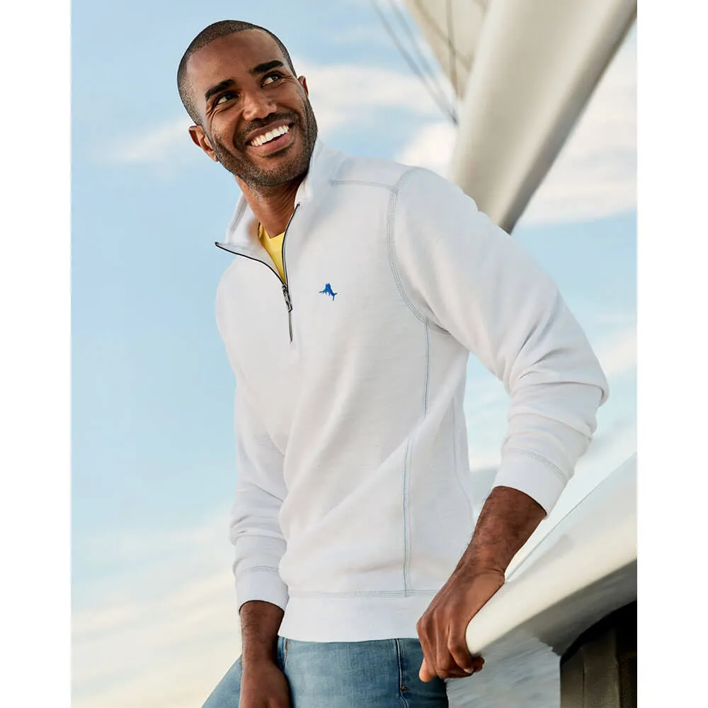Tommy Bahama Tobago Bay Half Zip Sweater - White* Mens Tommy Bahama