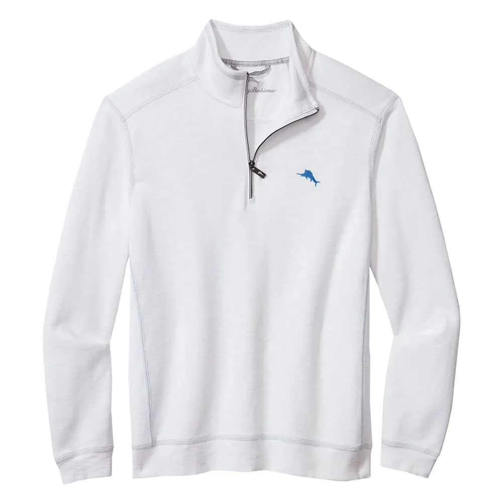 Tommy Bahama Tobago Bay Half Zip Sweater - White* Mens Tommy Bahama