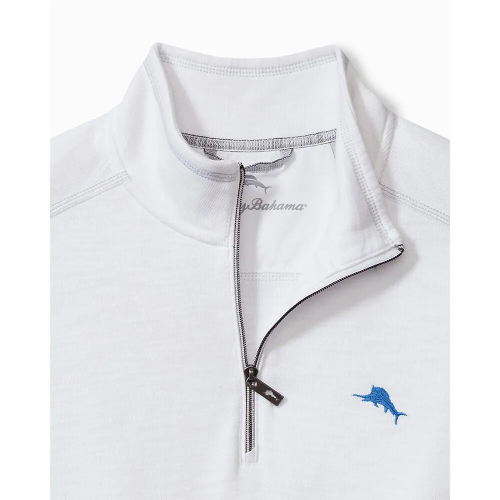 Tommy Bahama Tobago Bay Half Zip Sweater - White* Mens Tommy Bahama