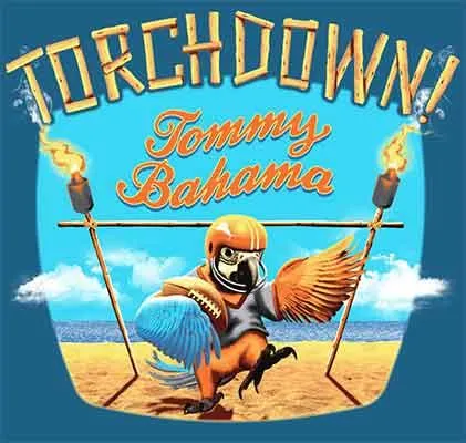 Tommy Bahama Touchdown T-Shirt - Blue Allure Mens Tommy Bahama