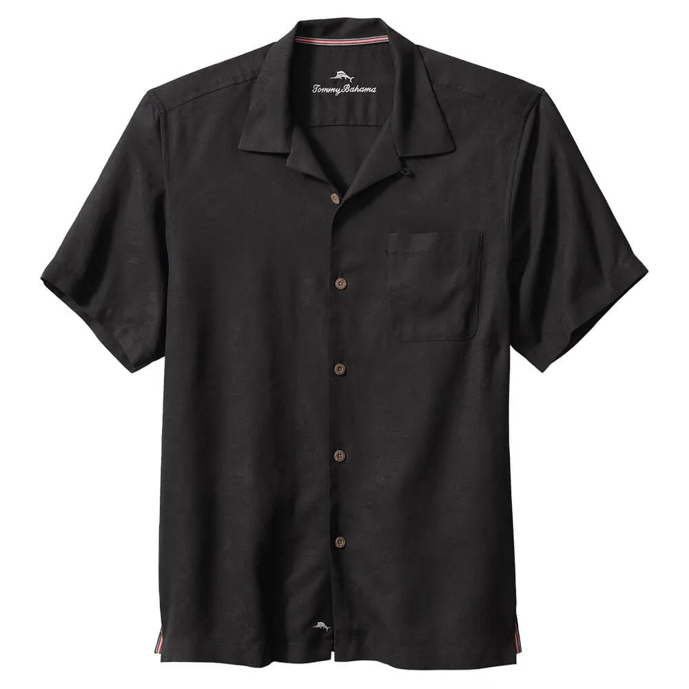 Tommy Bahama Tropic Isle Camp Shirt - Black Tommy Bahama Clothing