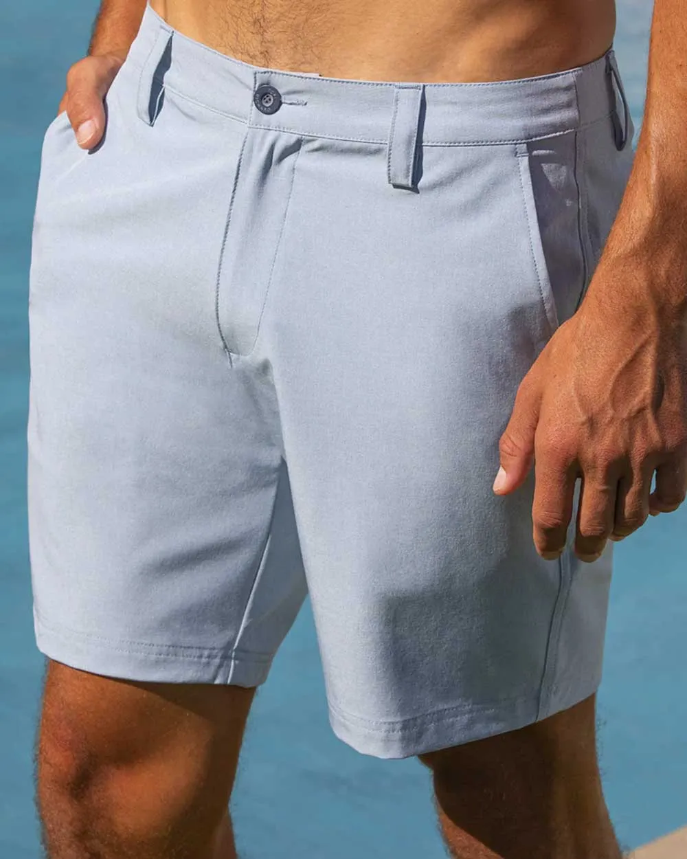 Tori Richard 8-Inch Surf N Turf Shorts - Chambray Tori Richard Clothing