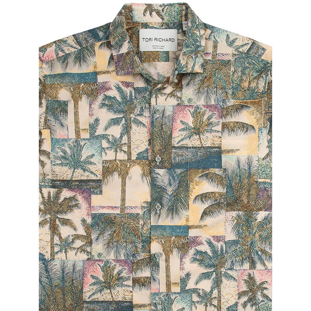 Tori Richard Chromatic Cotton Lawn Camp Shirt - Island Green Tori Richard Clothing