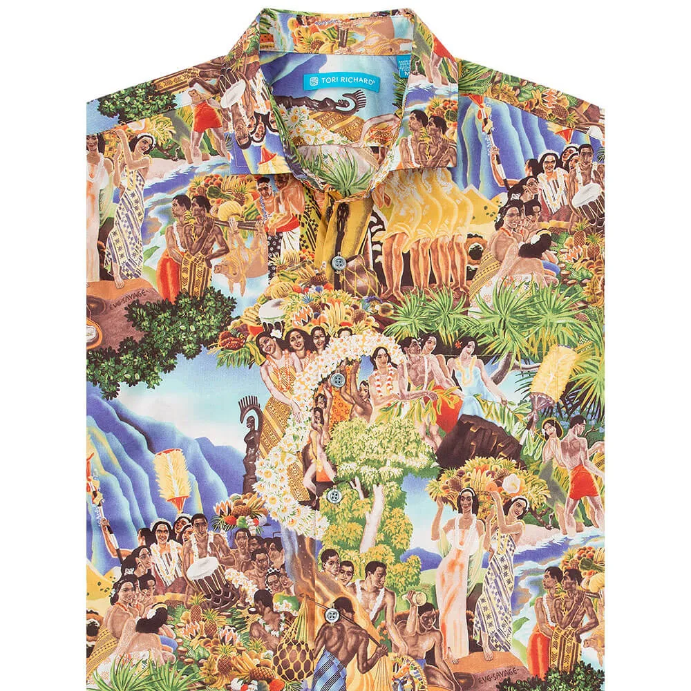 Tori Richard Festivaloha Cotton Lawn Camp Shirt - Multi Tori Richard Clothing