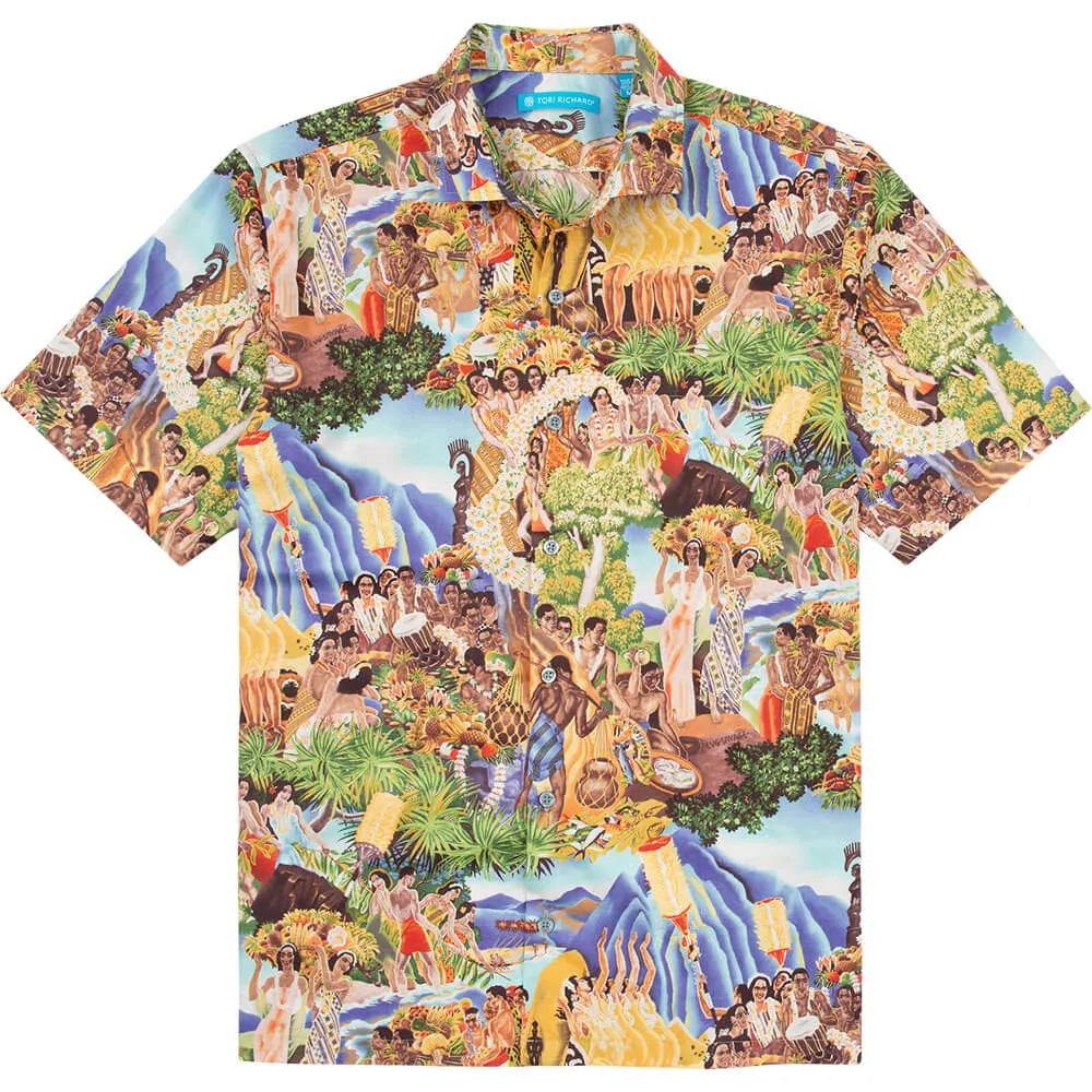 Tori Richard Festivaloha Cotton Lawn Camp Shirt - Multi Tori Richard Clothing