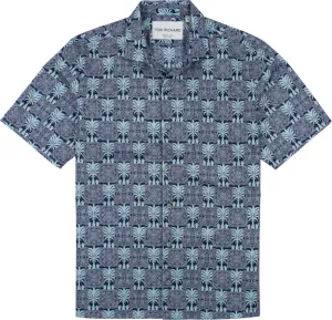 Tori Richard Men's Noble Palm Cotton Lawn Camp Shirt - Navy Tori Richard Clothing