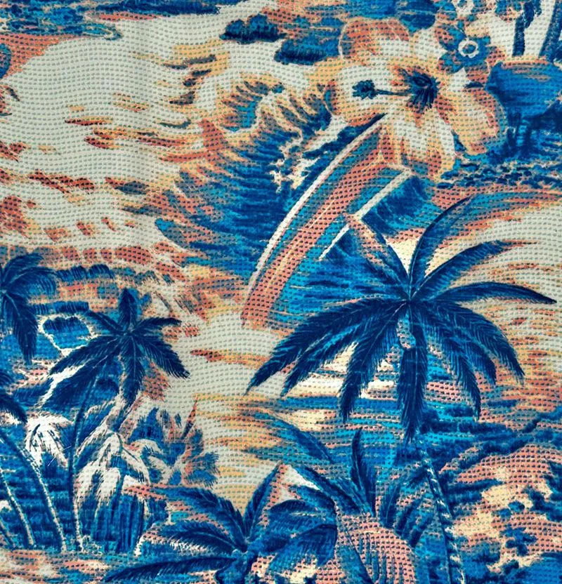 Tori Richard Men's Nostalgic Coast Cotton Lawn Camp Shirt - Marina Tori Richard Clothing