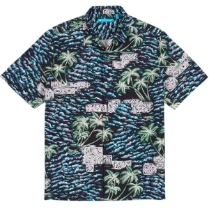 Tori Richard Oceanside Camp Shirt - Black Tori Richard Clothing