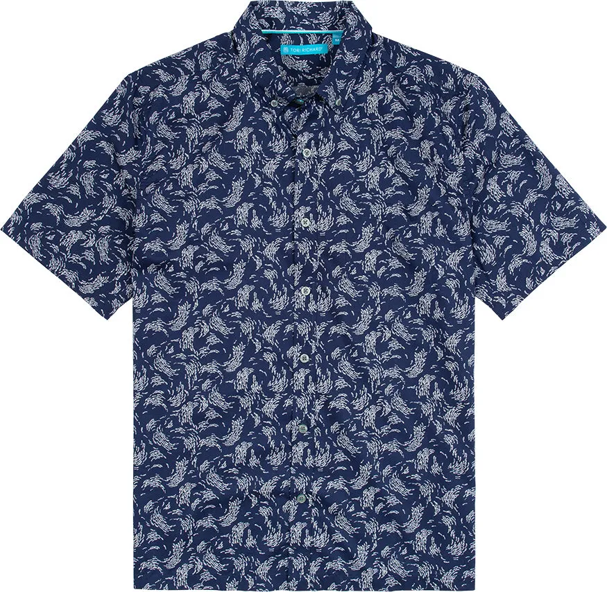 Tori Richard Open Enrollment Camp Shirt - Navy Tori Richard Clothing
