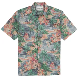 Tori Richard Point Of View Cotton Lawn Camp Shirt - Pebble Tori Richard Clothing