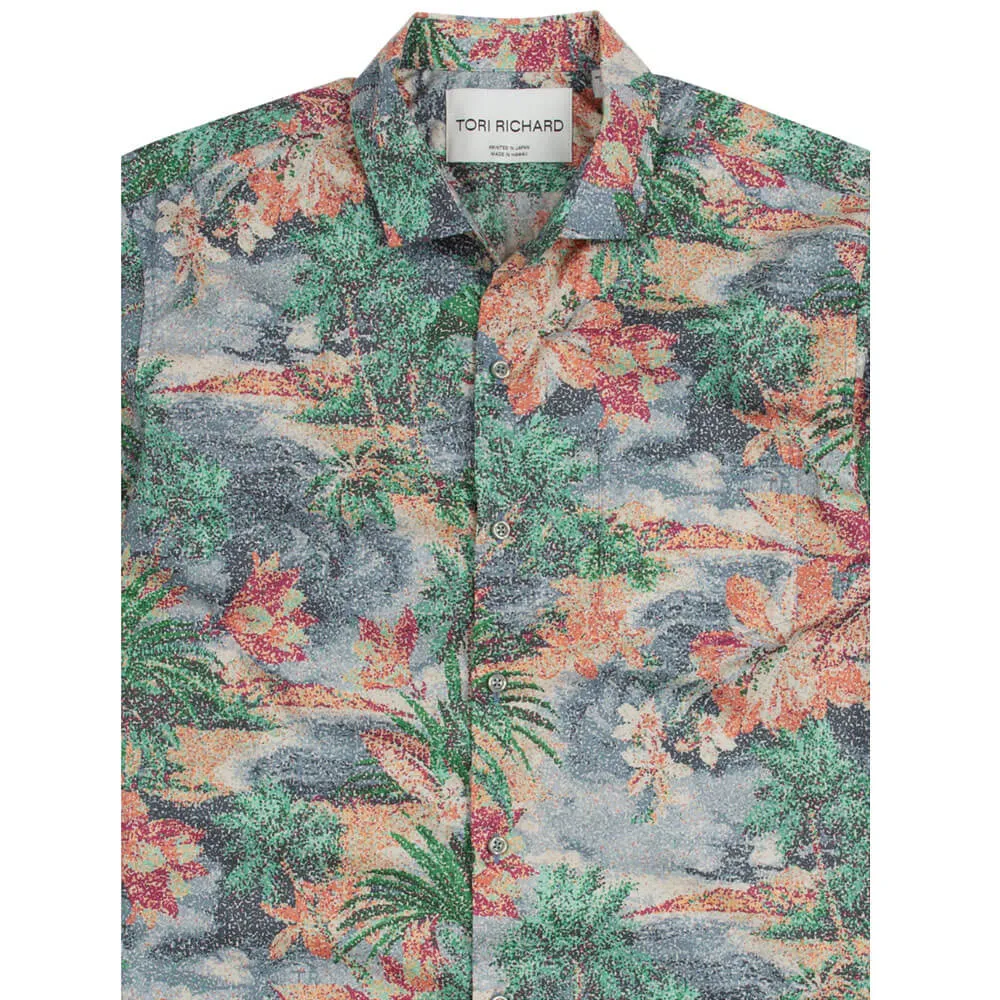 Tori Richard Point Of View Cotton Lawn Camp Shirt - Pebble Tori Richard Clothing
