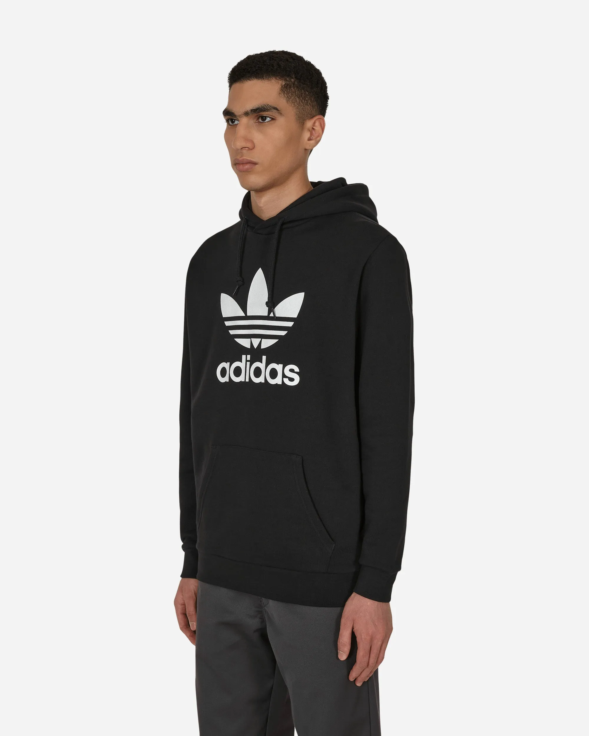 Trefoil Hooded Sweatshirt Black