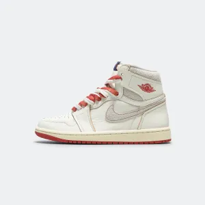 Womens Air Jordan 1 High OG - Sail/Cinnabar-Light Bone Jordan Clothing