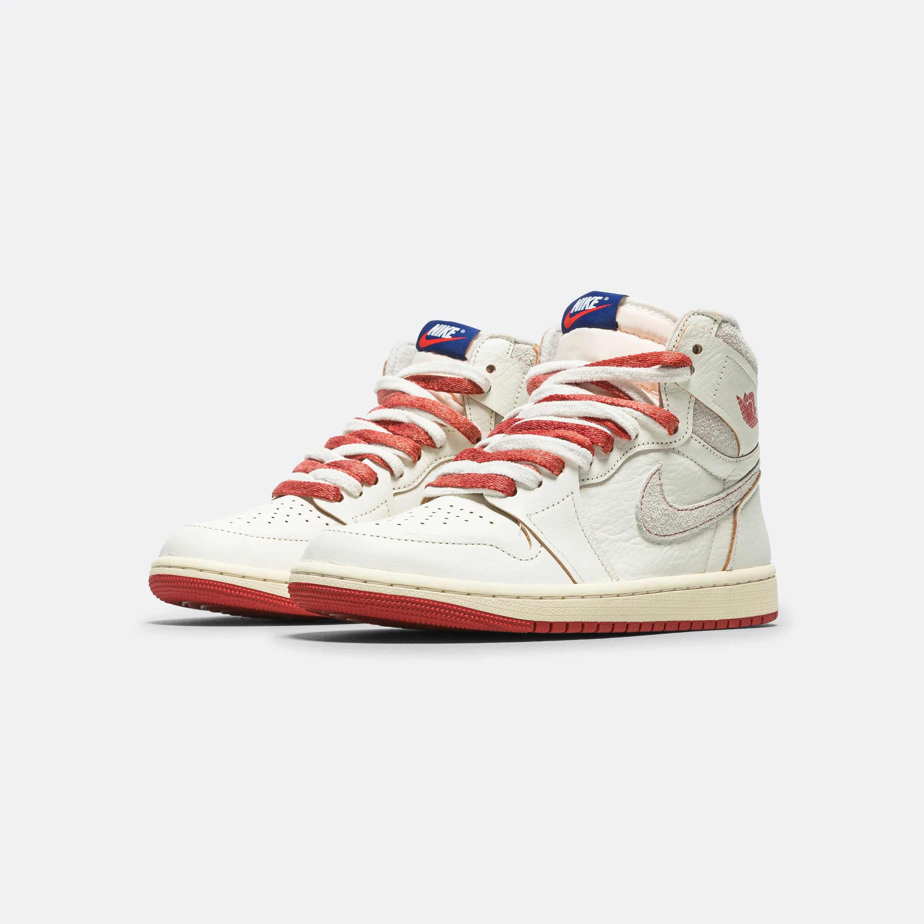 Womens Air Jordan 1 High OG - Sail/Cinnabar-Light Bone Jordan Clothing