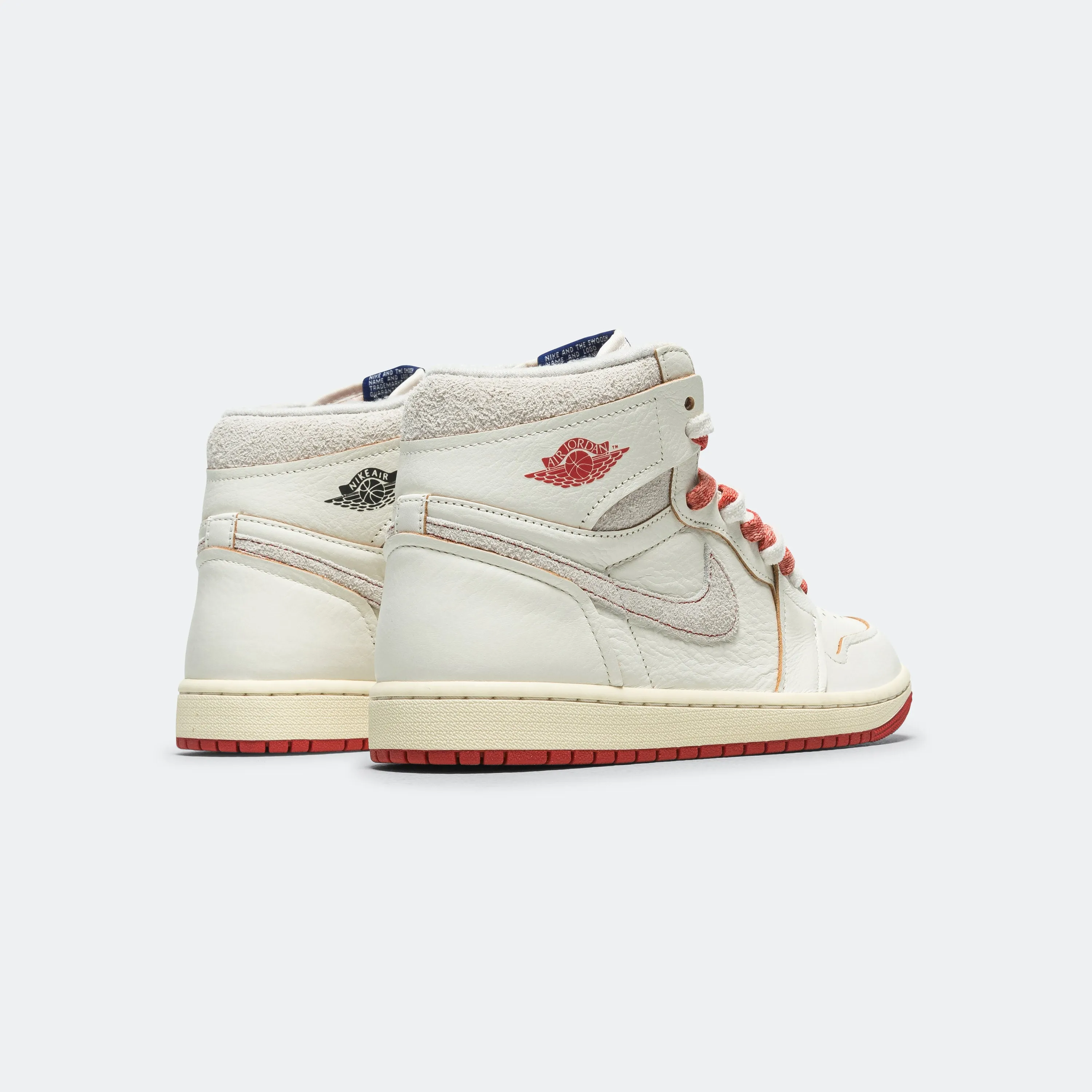 Womens Air Jordan 1 High OG - Sail/Cinnabar-Light Bone Jordan Clothing