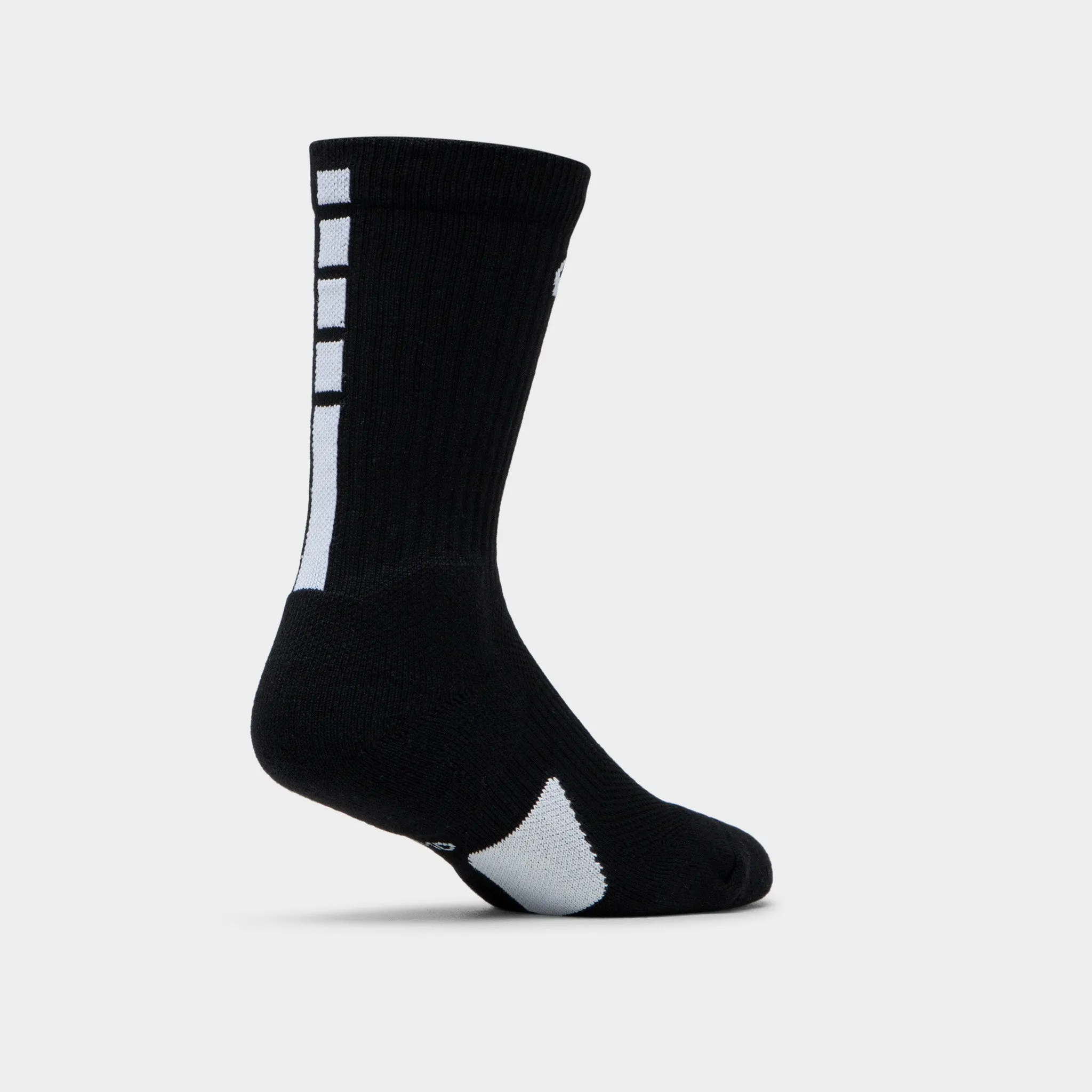 Womens Nike Nike Elite Crew Basketball Socks Black / White - White