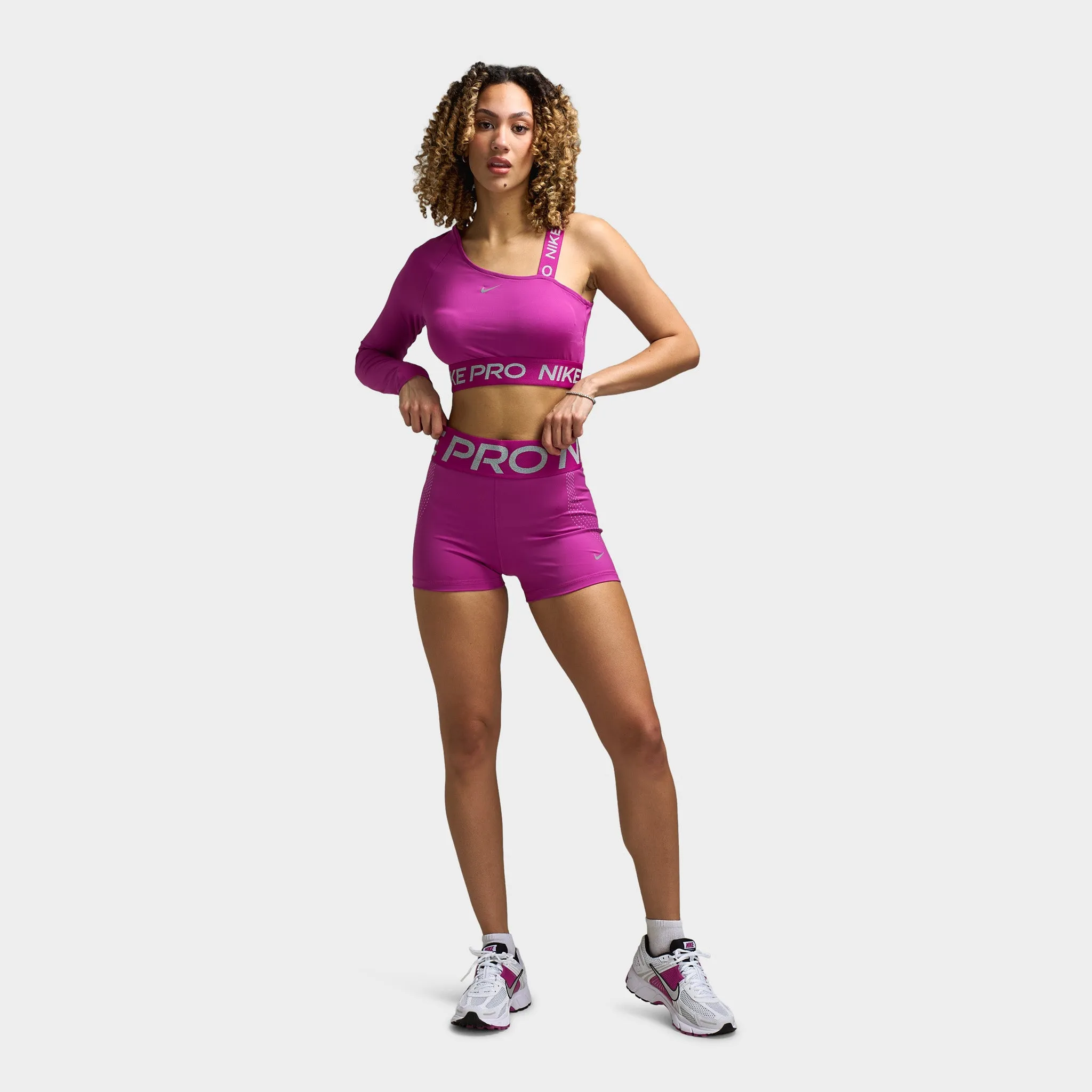 Womens Nike Nike Pro Sculpt Women's Dri-FIT 3" High-Rise Shorts / Pink