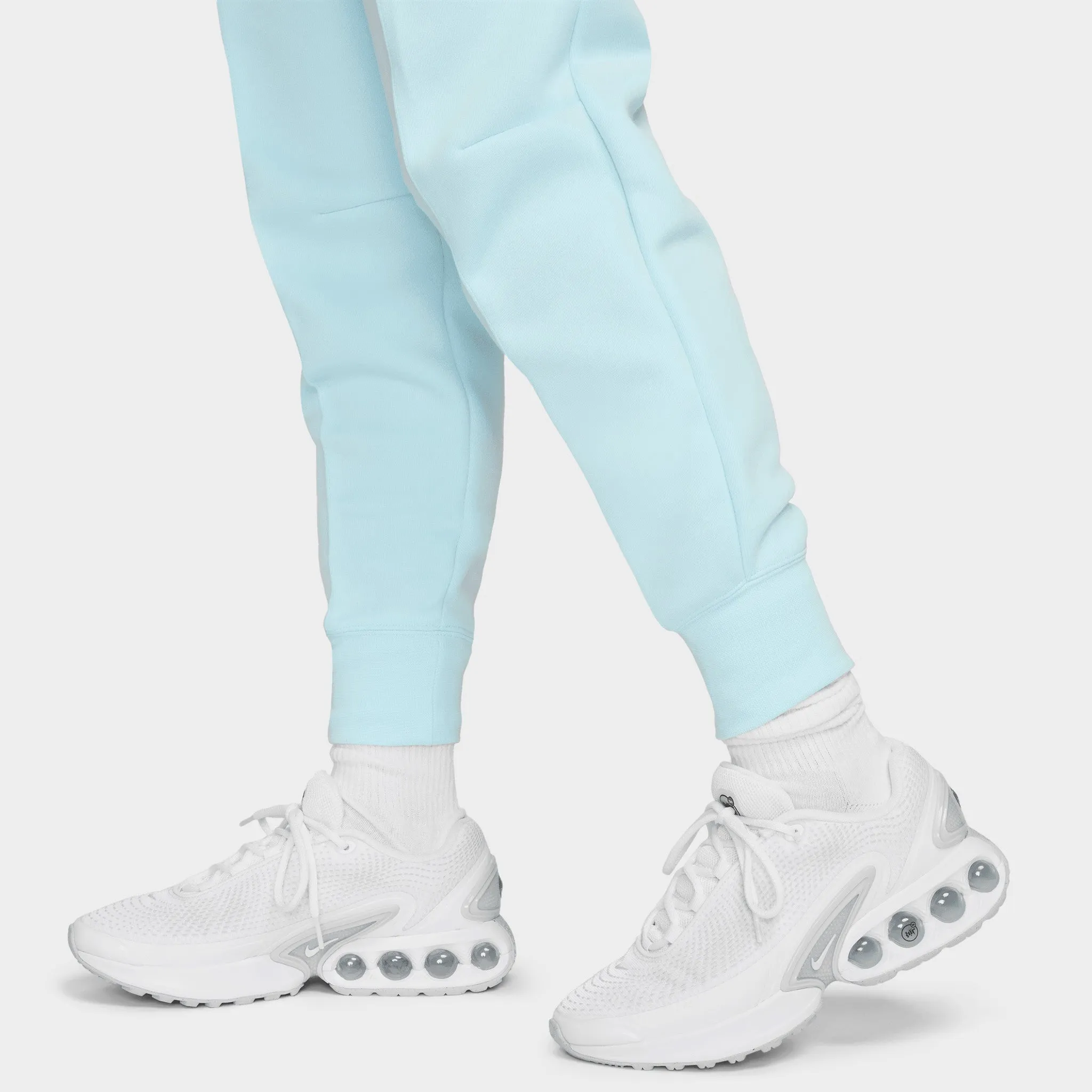 Womens Nike Nike Sportswear Women's Tech Fleece Mid-Rise Joggers Glacier Blue / Black