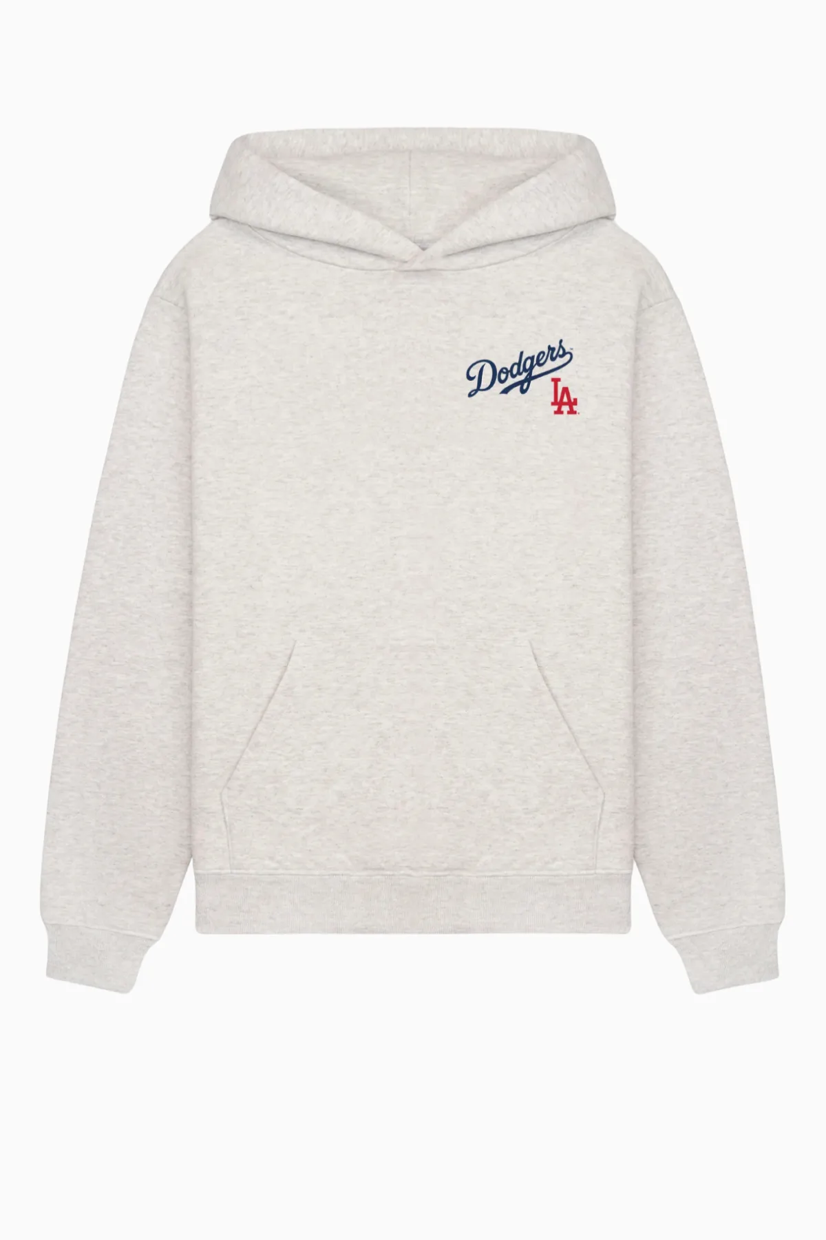 Womens Sporty & Rich Dodgers Serif Hoodie - Heather Grey