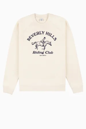 Womens Sporty & Rich Sporty & Rich BH Riding Club Crewneck - Cream