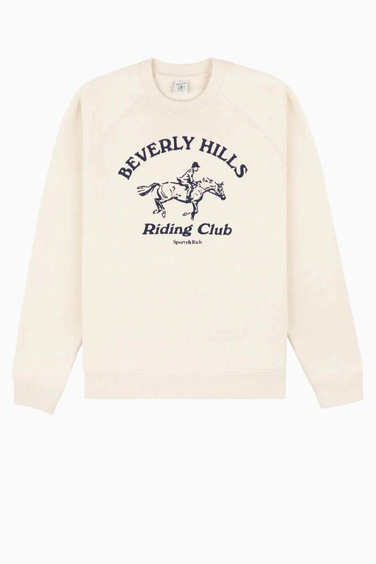 Womens Sporty & Rich Sporty & Rich BH Riding Club Crewneck - Cream