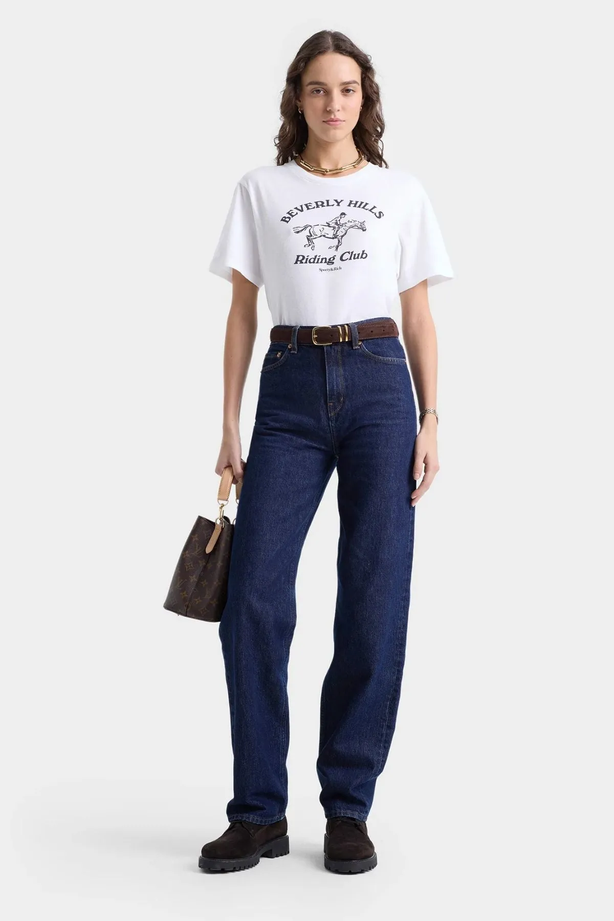 Womens Sporty & Rich Sporty & Rich BH Riding Club T-Shirt - White