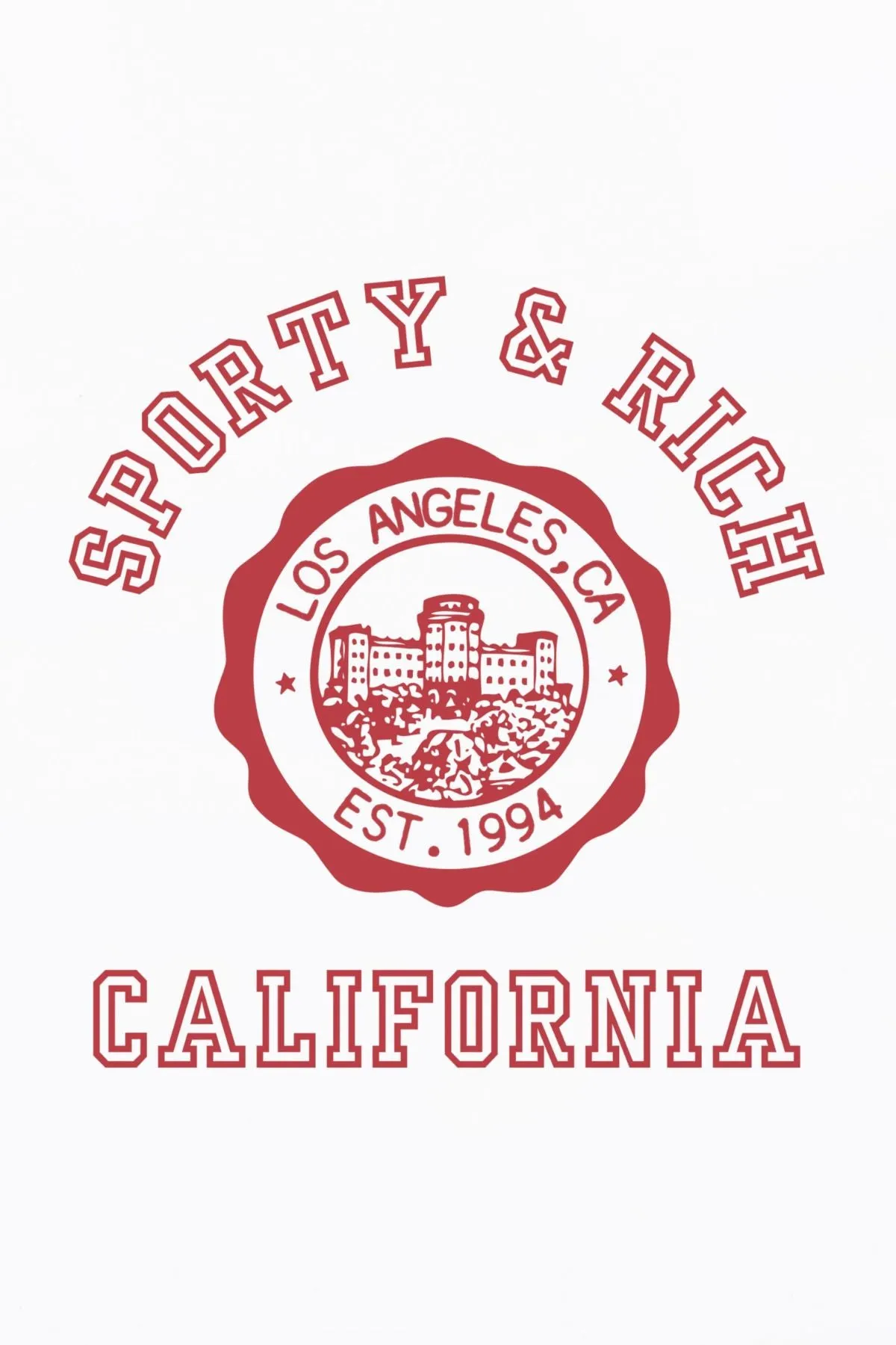 Womens Sporty & Rich Sporty & Rich California Emblem Disco Short - White