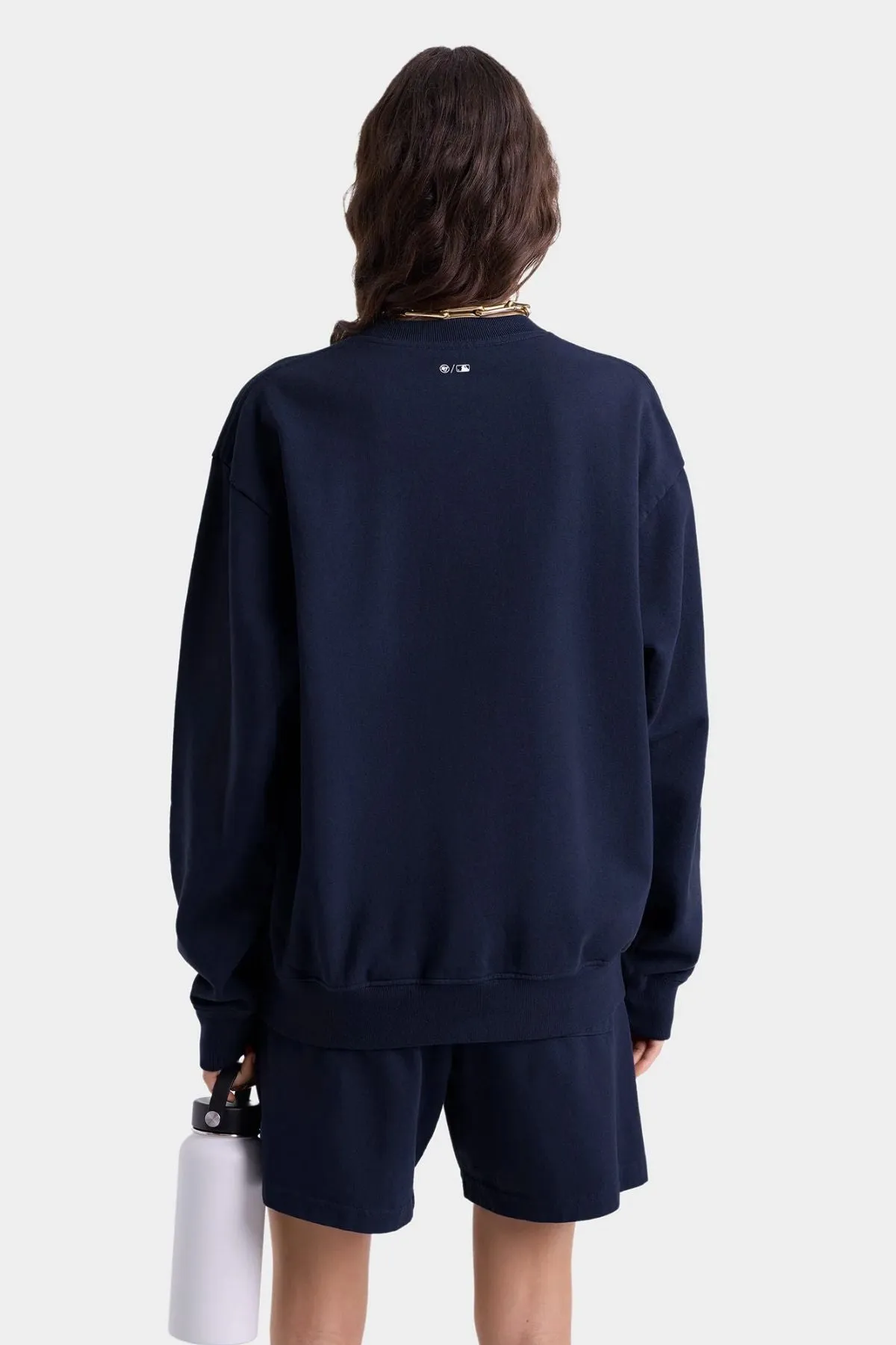 Womens Sporty & Rich Sporty & Rich Dodgers Crewneck - Dark Navy