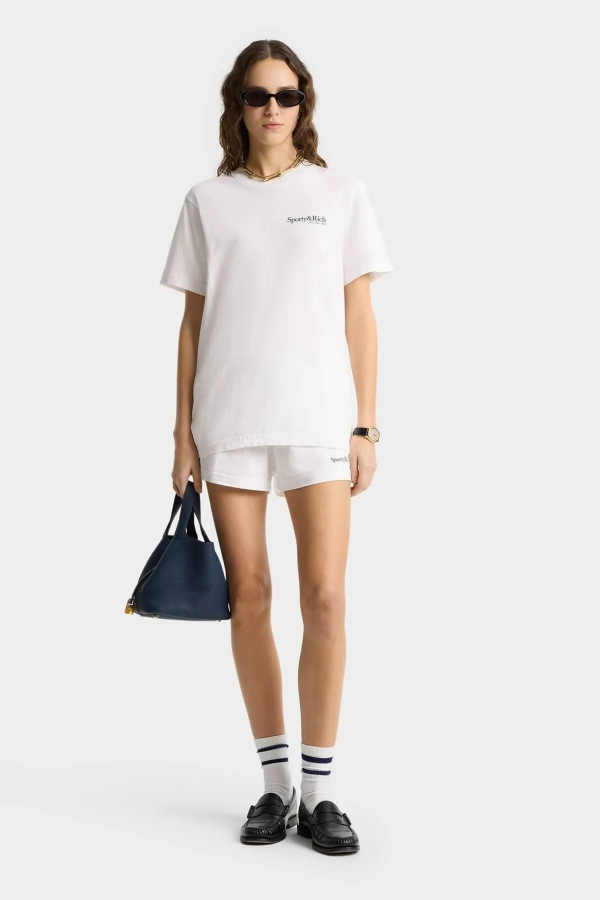Womens Sporty & Rich Sporty & Rich Drink More Water T-Shirt - White